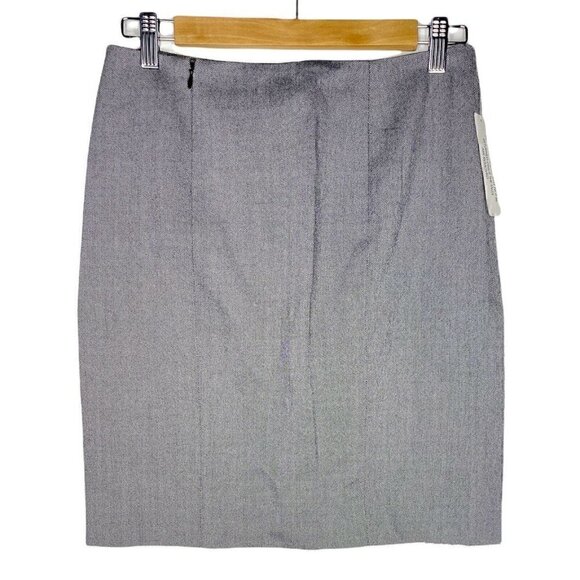 Chloé Skirt Size T36 XS Wool Silk NEW Grey Pockets Mini Business Professional - Picture 2 of 5